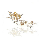 Elysian Handwoven Royal Vintage Foliage Bridal Hair Clip - MOGHANT