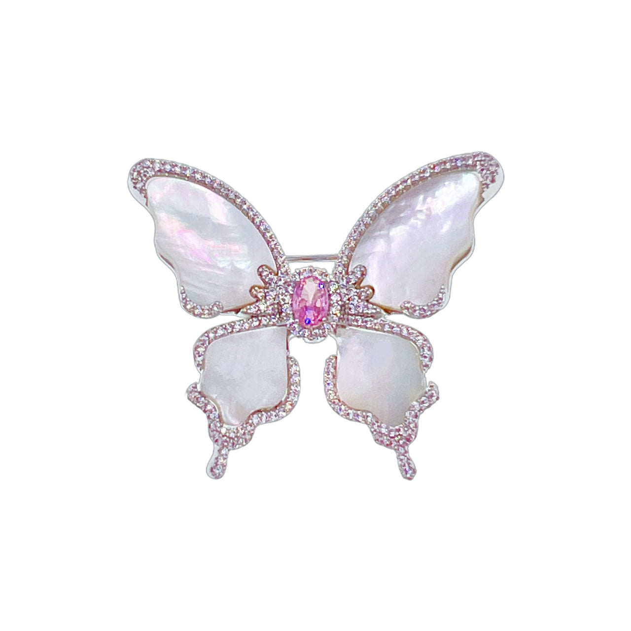 Luminous Muse · Rosée d’Aurore · Dawnlit Wings Butterfly Brooch