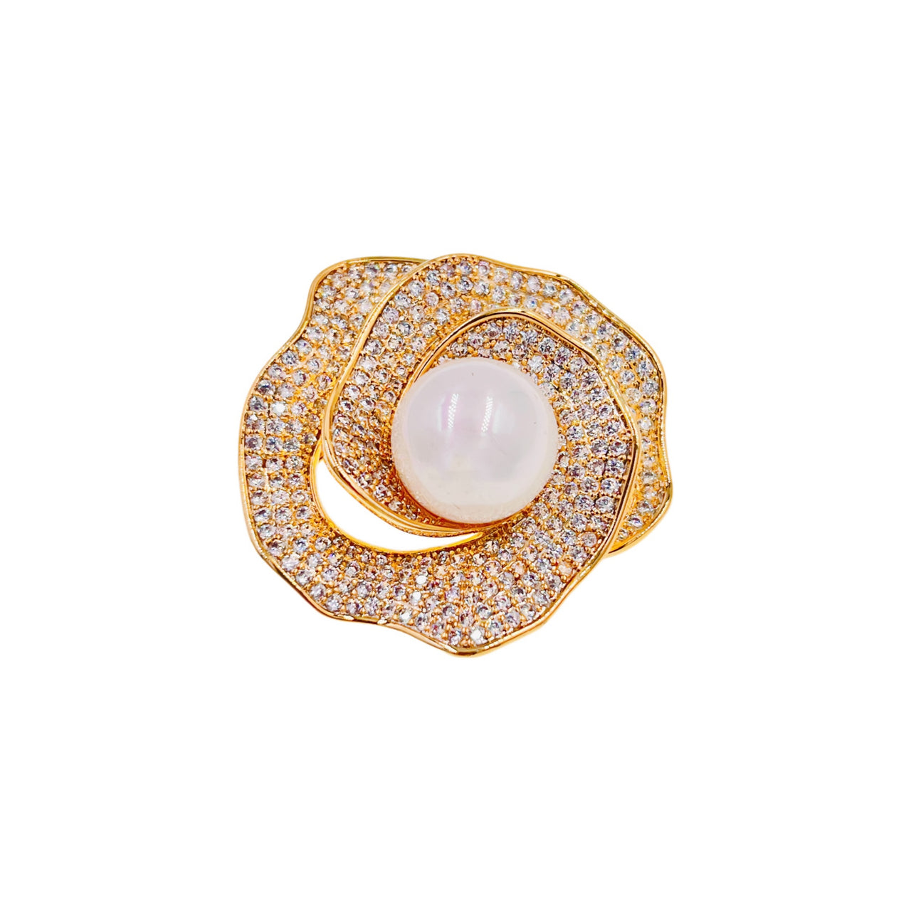 Rose Éclat Brooch Necklace
