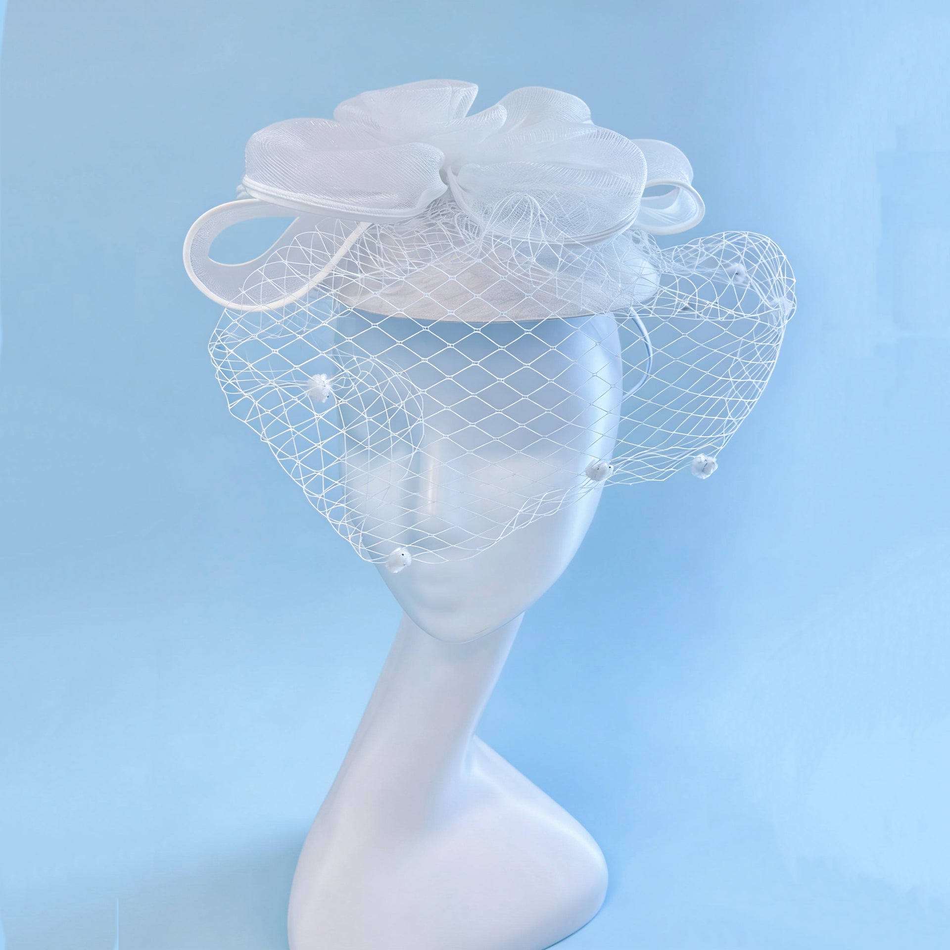 ✅Voile Élégance Floral Fascinator F3028 - MOGHANT