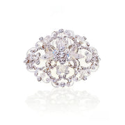 Elysian Handwoven Regal Oval Heritage Bridal Hair Comb - MOGHANT