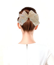 Lumière Sequin Couture Oversized Bow Barrette - MOGHANT
