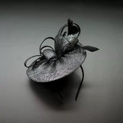 Abacá Bow & Plume Fascinator F3008 - MOGHANT