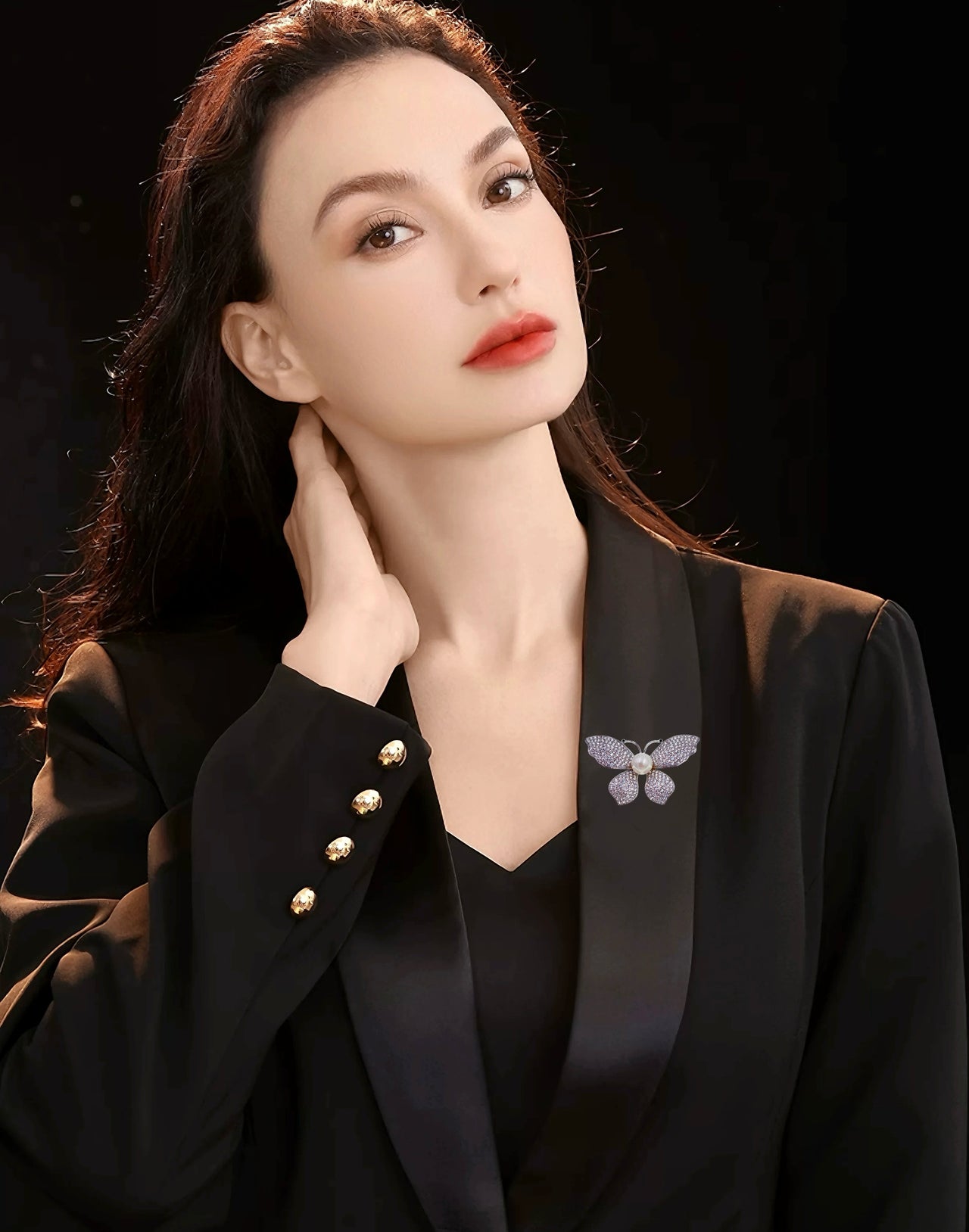 Papillon de Perle Brooch