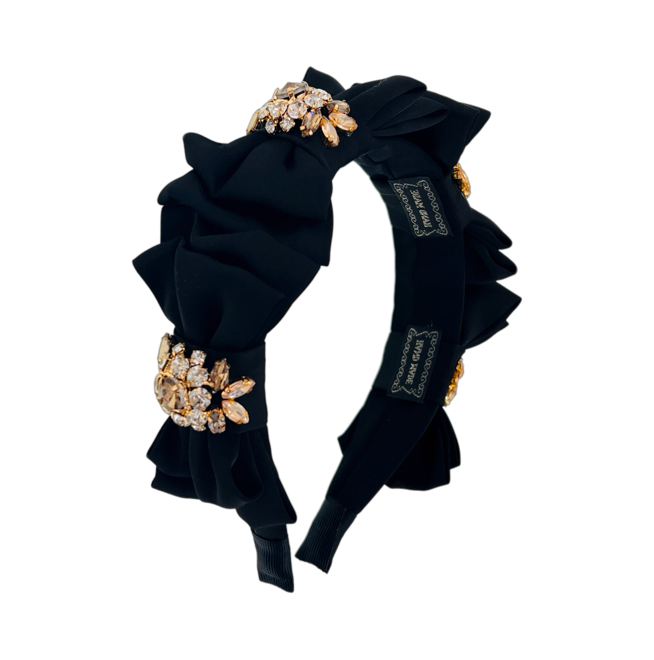 Velours Papillon · Crystal Ribbon Bow Headband