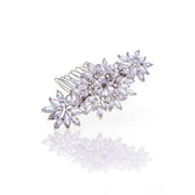 Lumina Ethereal Floral Cascade Bridal Hair Comb - MOGHANT
