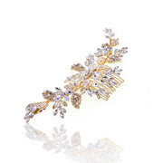 Elysian Handwoven Timeless Pearl & Crystal Majesty Bridal Hair Comb - MOGHANT