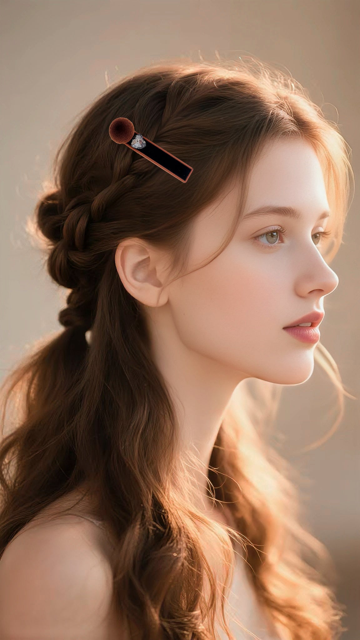 Pearl Prism · Velvet Pearl Puff Crystal Alligator Clip