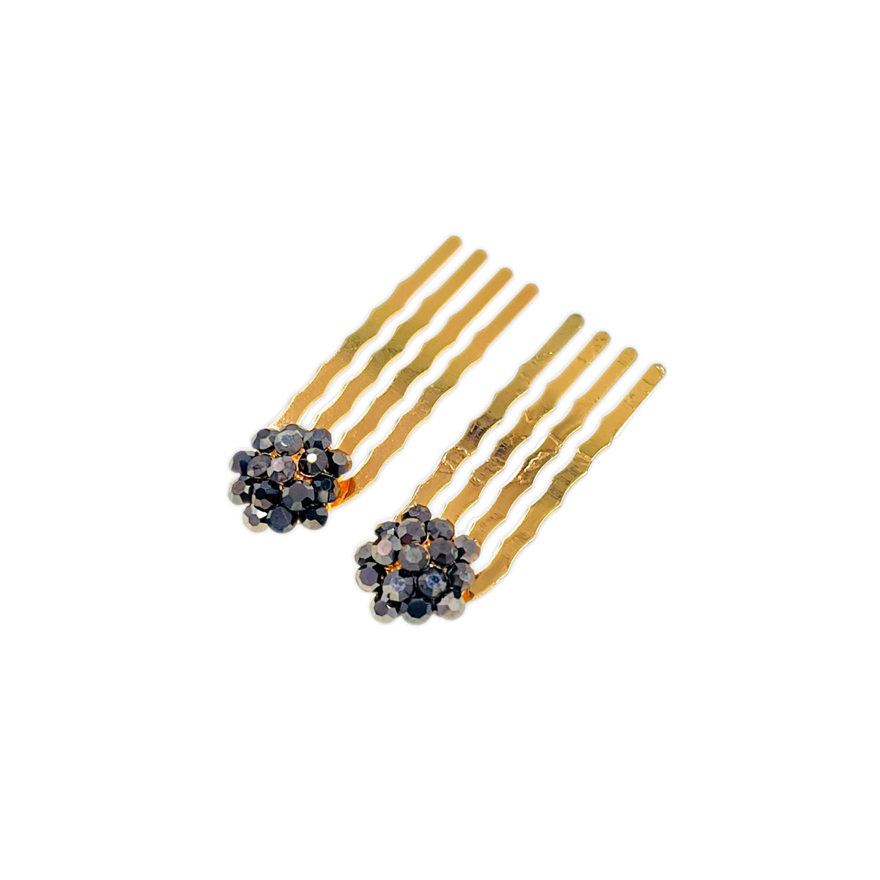 Celeste Crystals Mini Hair Comb Gold Base