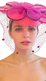 ✅Voile Élégance Floral Fascinator F3028 - MOGHANT