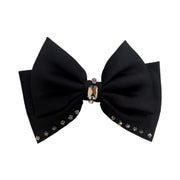 Lumière Cristal Satin Minimal Bow Barrette - MOGHANT