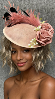 Feathered Rose Whisper Fascinator F3010 - MOGHANT