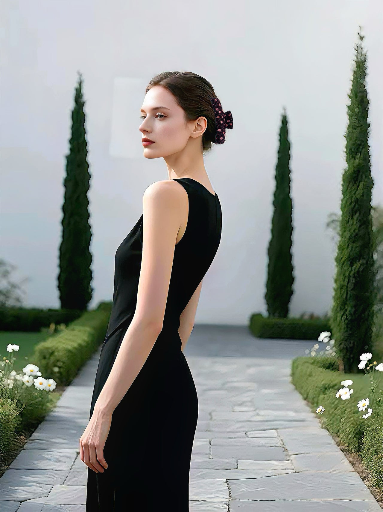 Lustrous Bloom · Duchesse Midnight Plum Hair Claw
