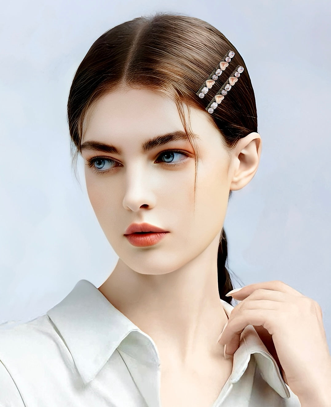 Pearl Prism · Coeur de Lumière Alligator Clip