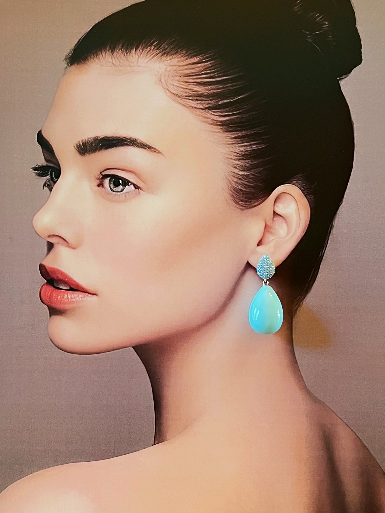 Éclats d’Azur · Pluie Céleste · Turquoise Dangle Drop Earrings
