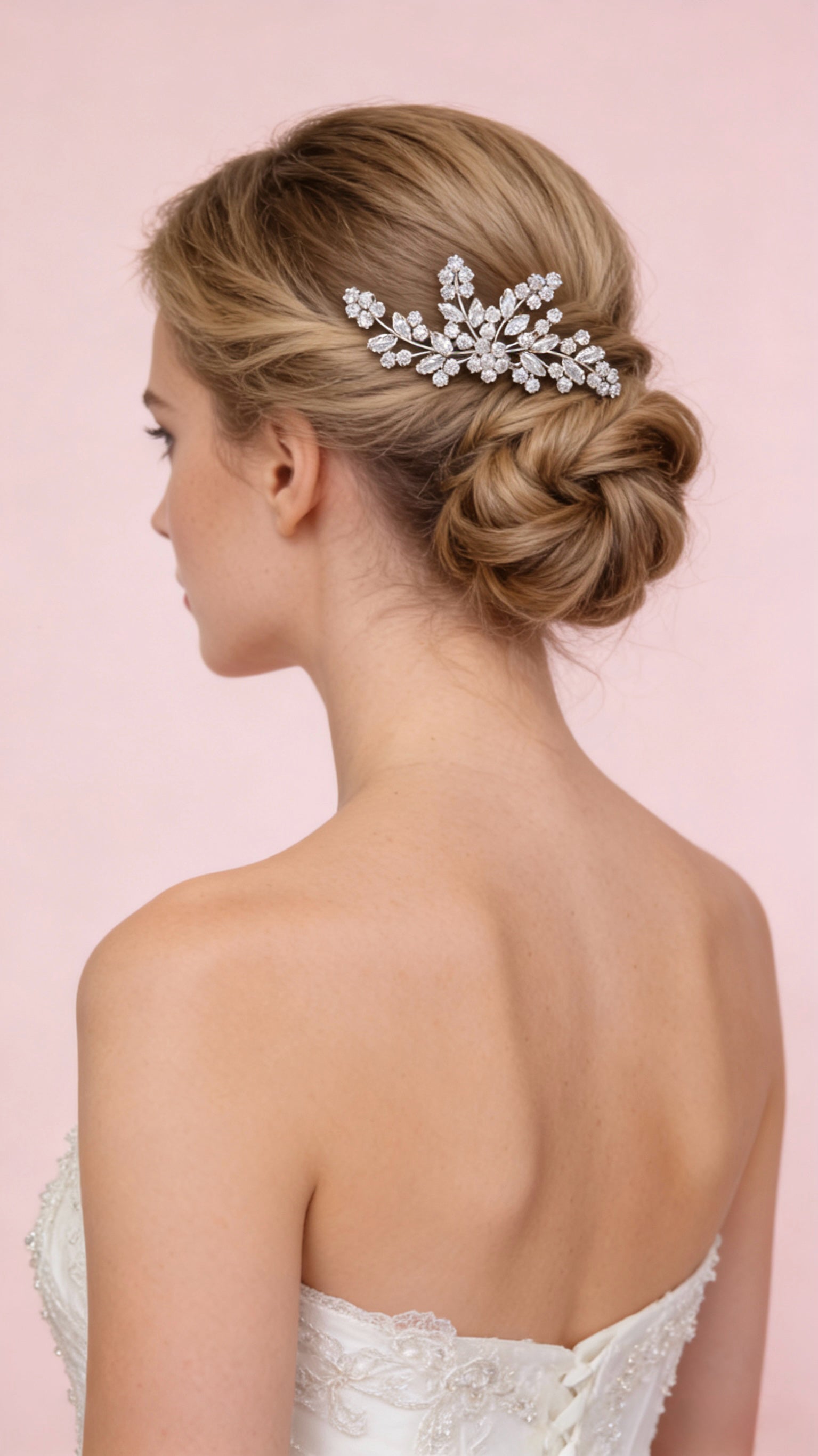 Aurora Twin Blossom Bridal Hair Comb - MOGHANT