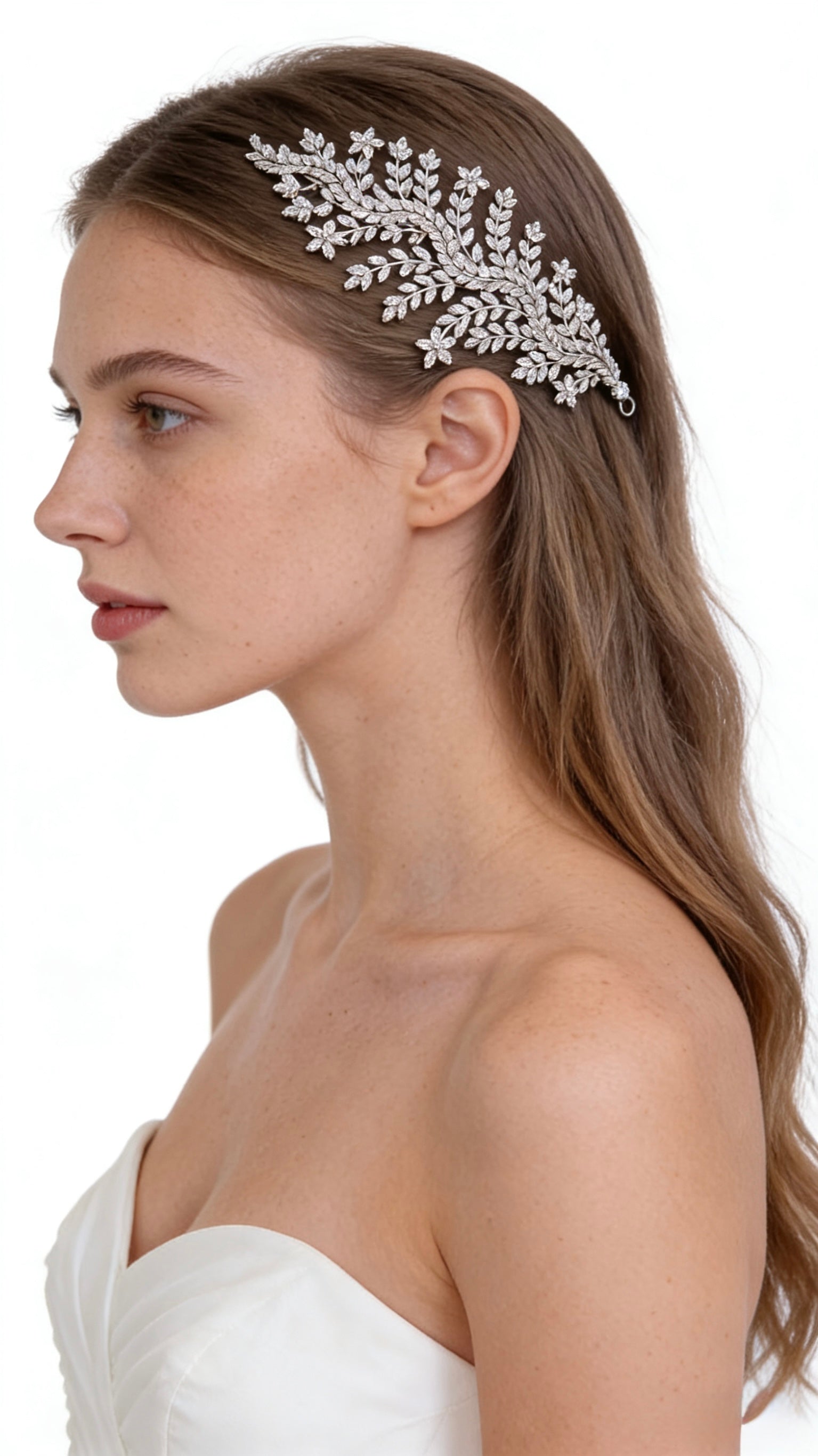 Lumina Opulent Leaf Symphony Bridal Hair Comb - MOGHANT