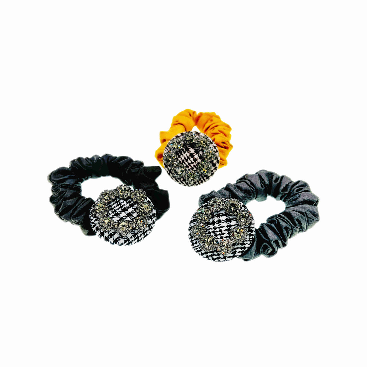 Éliane Berger Austrian Crystals Scrunchie Ponytail Holder Hair Rope E26