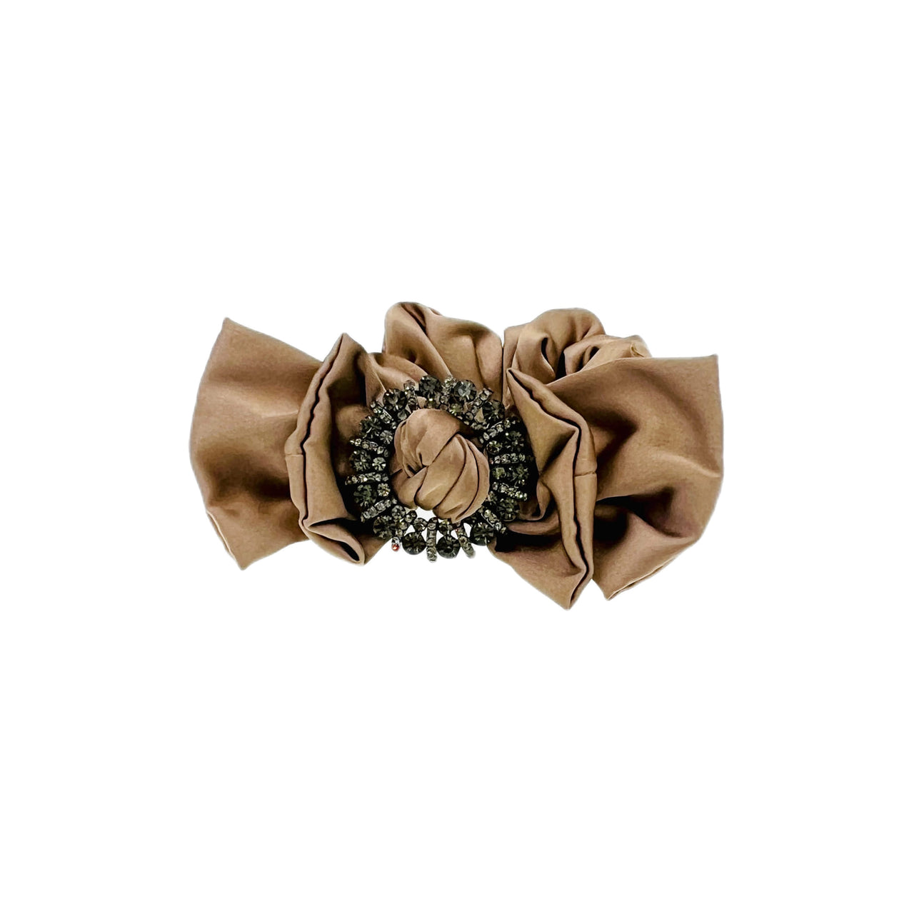 Regina Swanson Handmade Austrian Crystals Bow Ponytail Holder Scrunchie Hair Rope E12