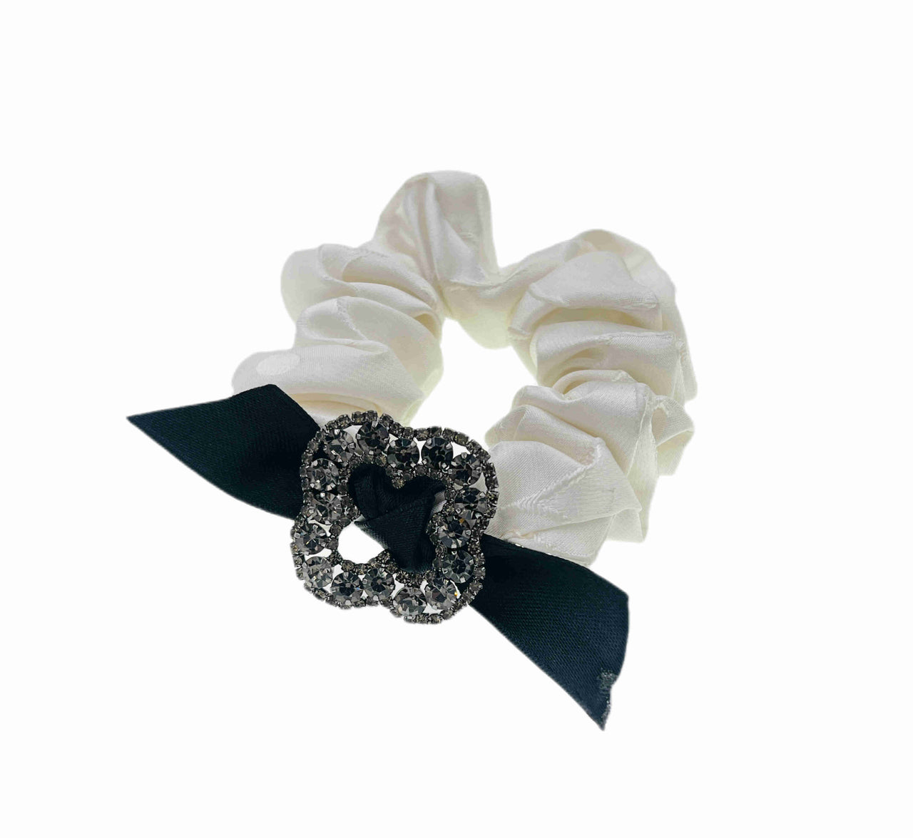 Regina Swanson Handmade Austrian Crystals Ponytail Holder Scrunchie Hair Rope E13