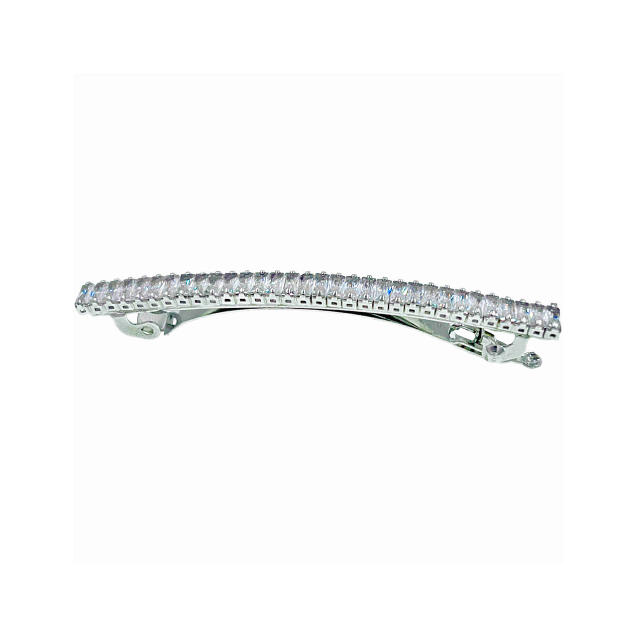 Lulu Rogers Simple Barrette Cubic Zirconia Crystal B6