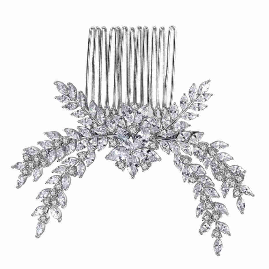 Isabella Wedding Hair Comb Cubic Zirconia Crystal