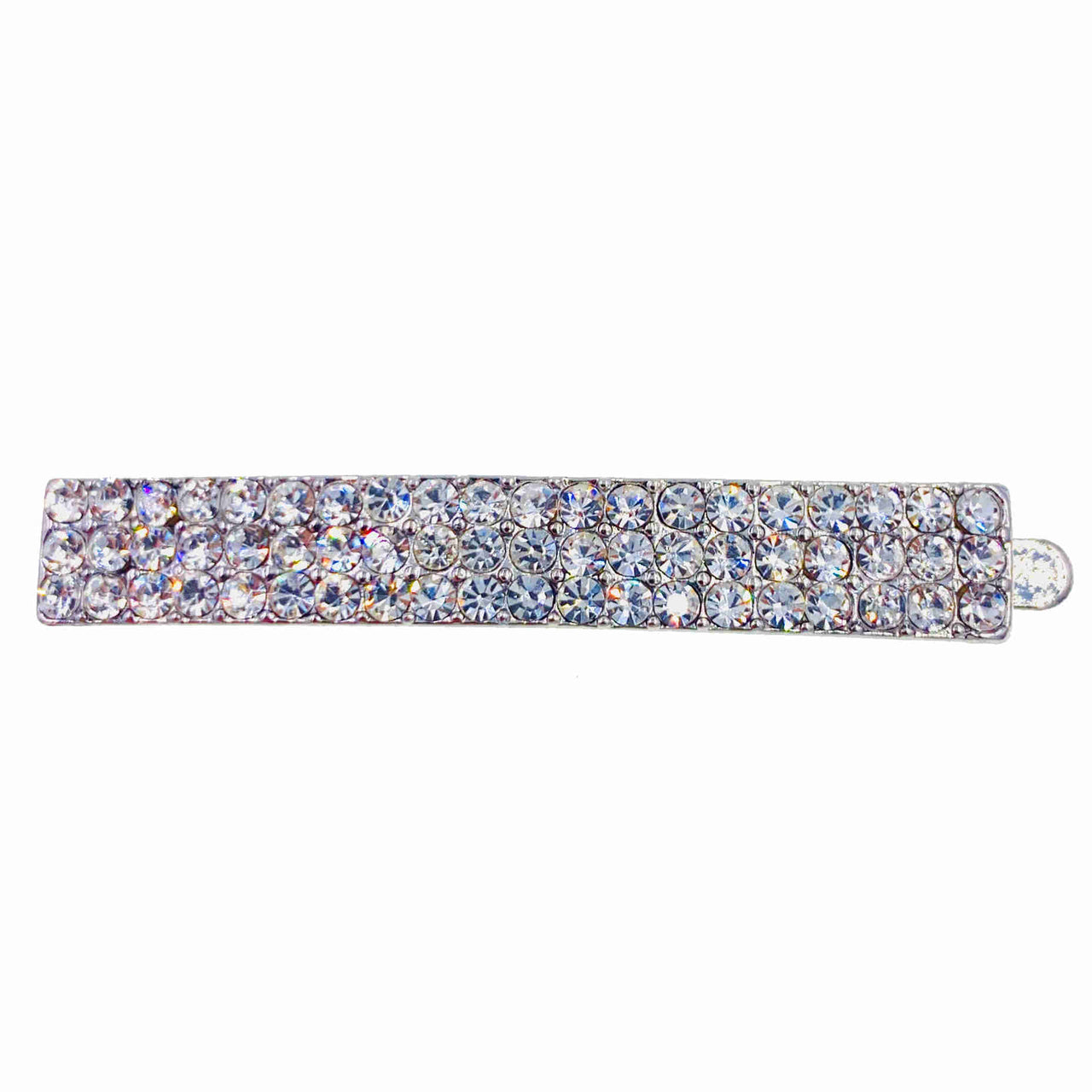 Sally Simple Magnetic Barrette Hair Clip Cubic Zirconia Crystal CZ17 Large
