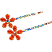 Masaki Pearl Flower Bobby Pin Rhinestone Crystal Haipin, Bobby Pin - MOGHANT