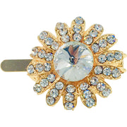 Daisy Flower Magnetic Hair Clip use Rhinestone Crystal gold base, Magnetic Clip - MOGHANT