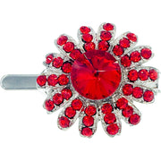 Daisy Flower Magnetic Hair Clip use Rhinestone Crystal silver base, Magnetic Clip - MOGHANT