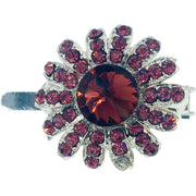 Daisy Flower Magnetic Hair Clip use Rhinestone Crystal silver base, Magnetic Clip - MOGHANT