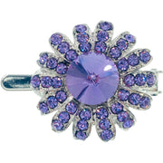 Daisy Flower Magnetic Hair Clip use Rhinestone Crystal silver base, Magnetic Clip - MOGHANT