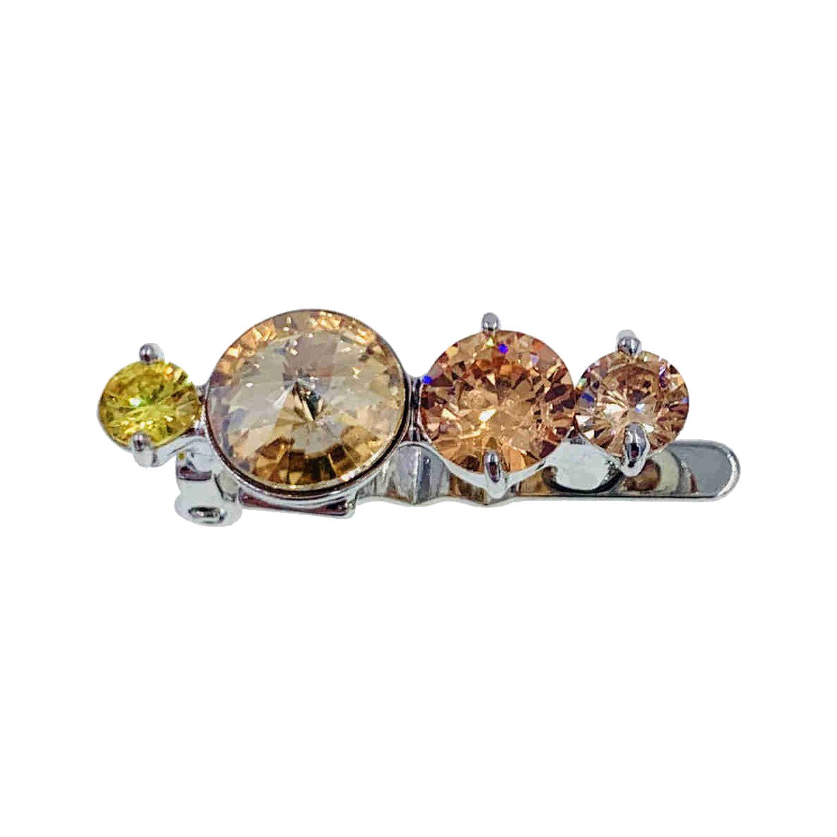 Misty Magnetic Barrette Hair Clip Hairpin Cubic Zirconia & Satellite Crystal