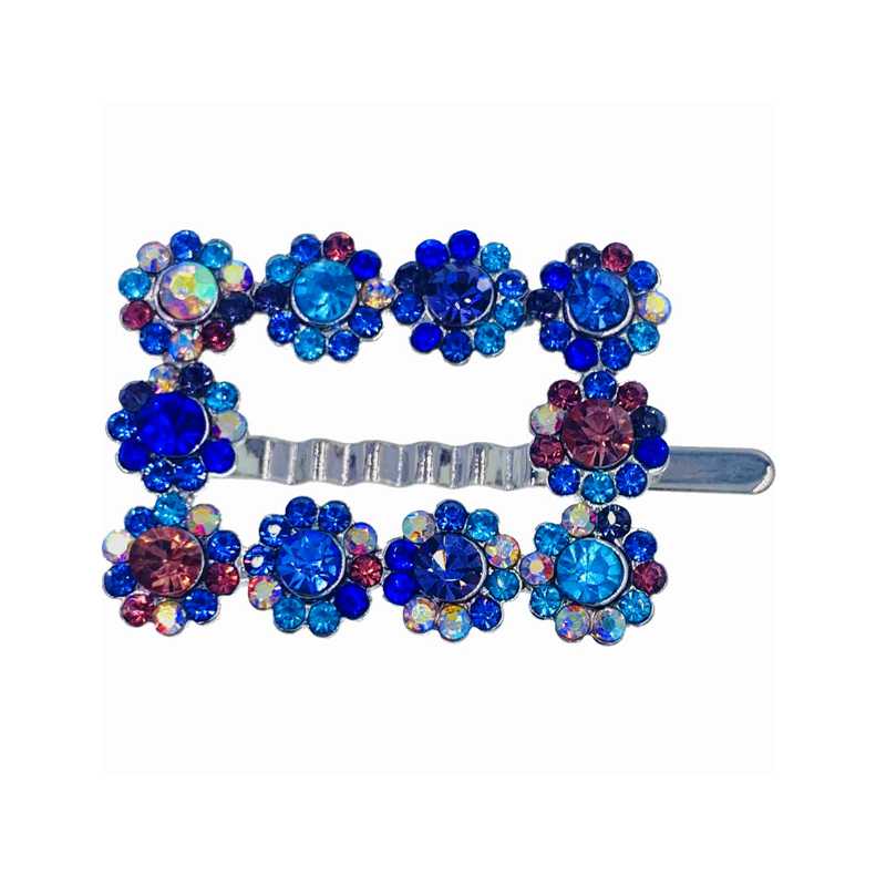 Mandy Rectangle Crystal Magnetic Barrette Hair Clip Geo Collection