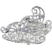 Monarch Butterfly Metal Hair Claw Jaw Clip Hairpin Rhinestone, Hair Claw - MOGHANT