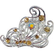 Monarch Butterfly Metal Hair Claw Jaw Clip Hairpin Rhinestone, Hair Claw - MOGHANT