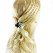 Lia Handmade Flower Acrylic Hair Claw JAW Rhinestone Crystal Hairpin, Hair Claw - MOGHANT
