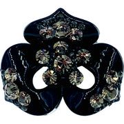 Kara Flower Hair Claw Jaw Clip Handmade use Swarovski Crystal Acrylic base, Hair Claw - MOGHANT
