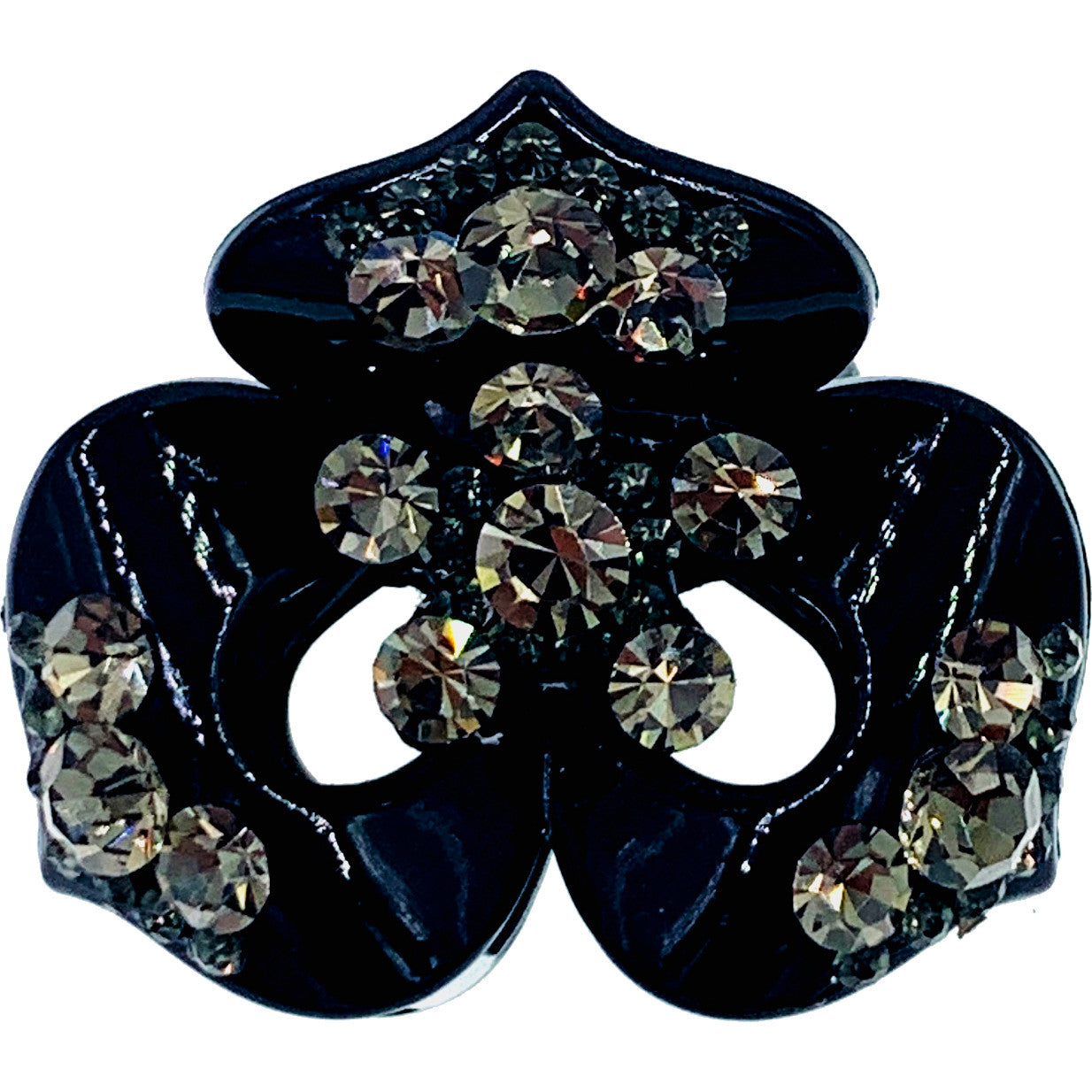Kara Flower Hair Claw Jaw Clip Handmade use Swarovski Crystal Acrylic base, Hair Claw - MOGHANT