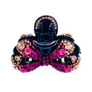 Elma Handmade Acrylic Bow Hair Claw JAW Rhinestone Crystal Hairpin, Hair Claw - MOGHANT