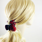 Thelma Bow Flower Handmade Acrylic Hair Claw JAW Rhinestone Crystal Hairpin, Hair Claw - MOGHANT