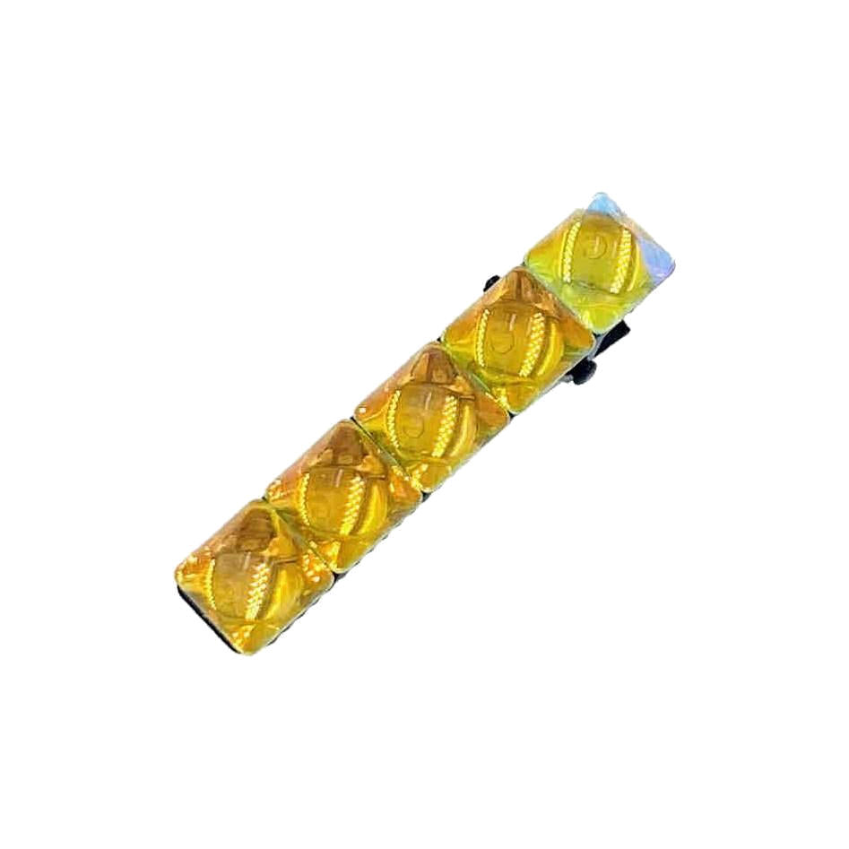 Sancha Handmade Square Hair Clip Clamp Alligator Pelican Duck Beak Rhinestone Crystal Hairpin