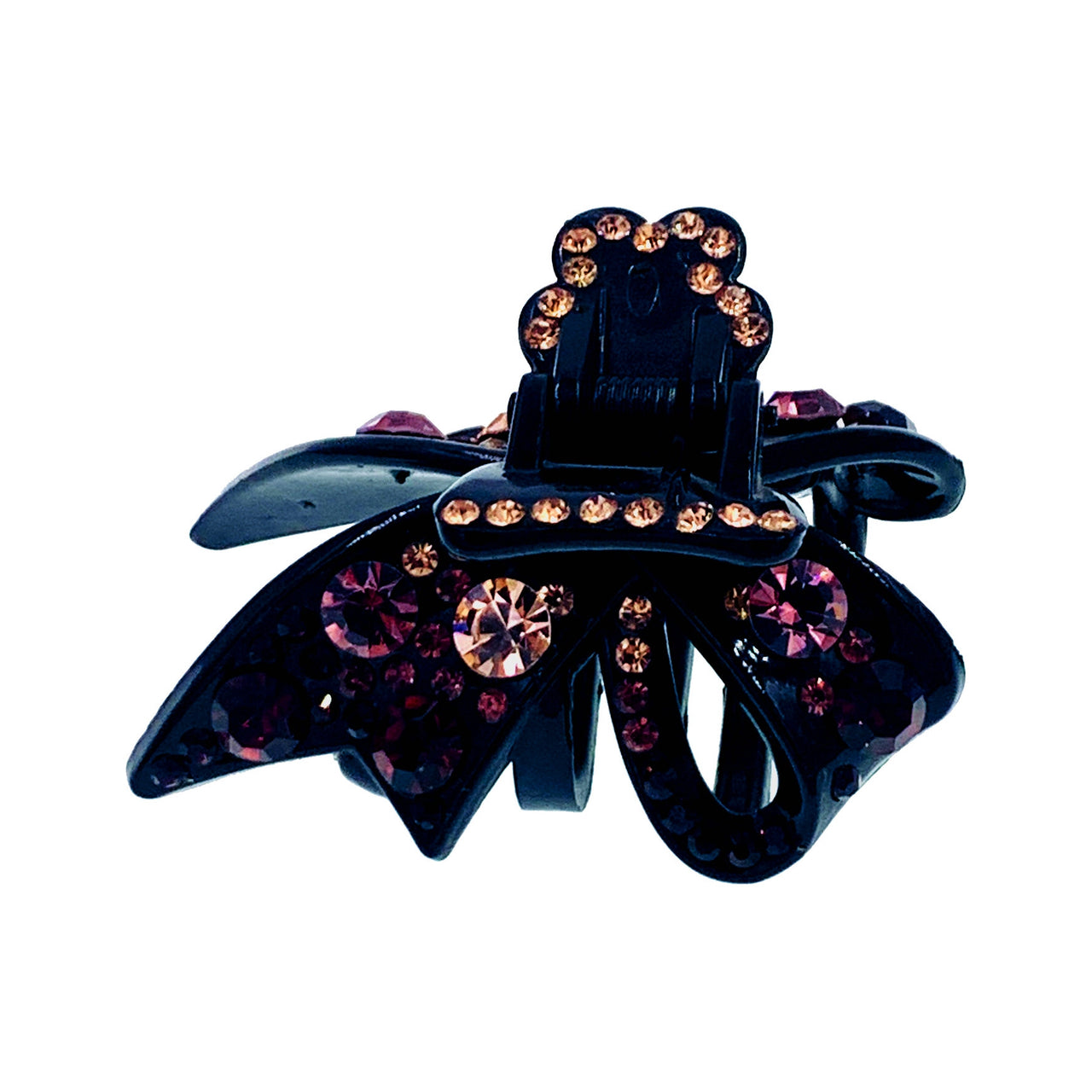 Bathylle Bow Handmade  Acrylic Hair Claw JAW Clip Rhinestone Crystal Hairpin, Hair Claw - MOGHANT