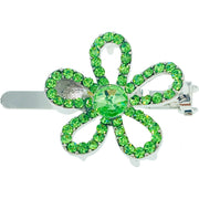 Hollow Flower Magnetic Hair Clip use Rhinestone Crystal silver base, Magnetic Clip - MOGHANT