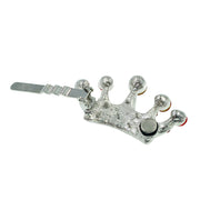 Princess Crown Magnetic Hair Clip use Rhinestone Crystal silver base, Magnetic Clip - MOGHANT