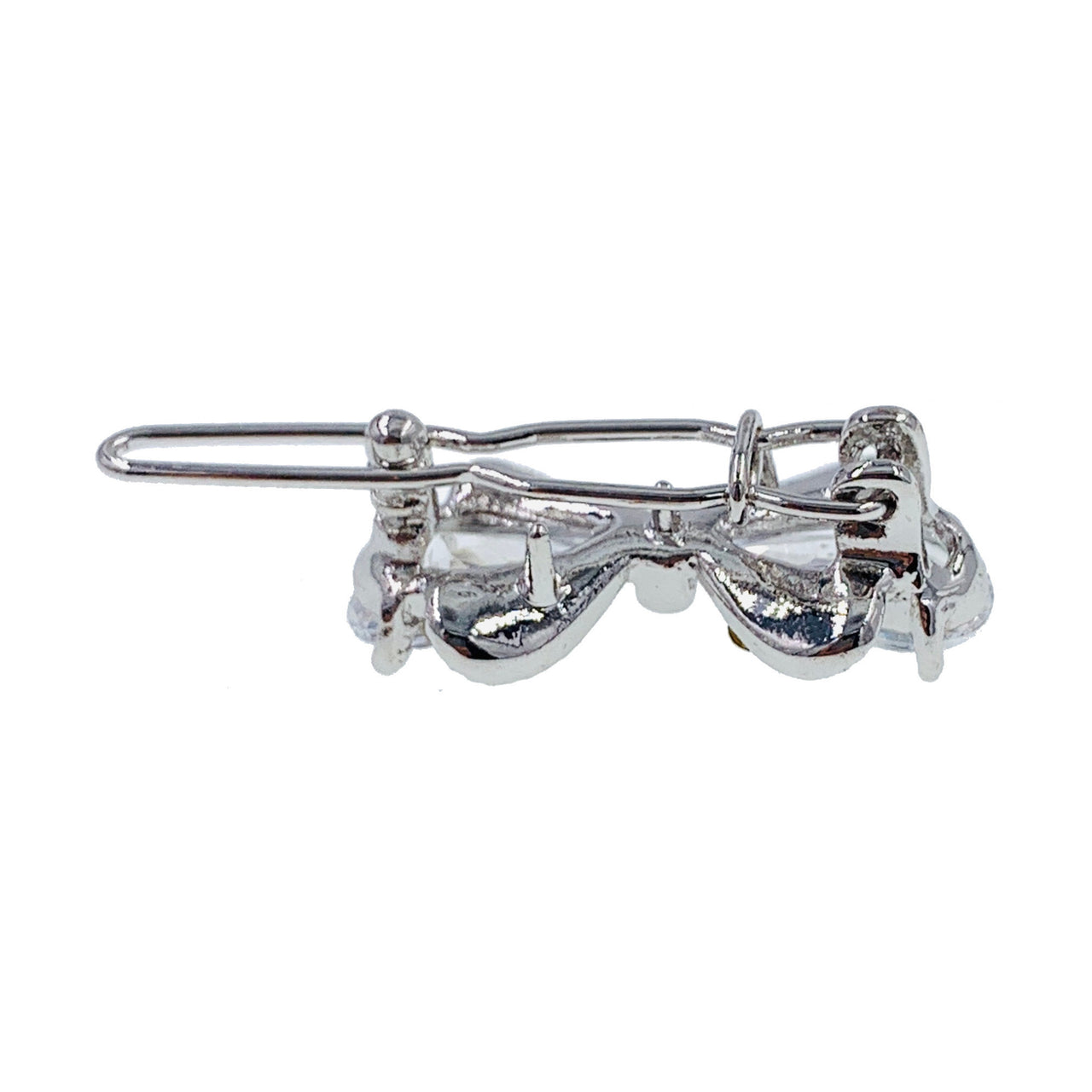 Caelina Bow Hair Clip Swarovski Crystal silver base Pink Blue Purple Clear Brown, Hair Clip - MOGHANT