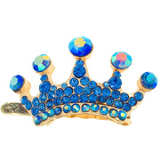 Princess Crown Magnetic Hair Clip use Rhinestone Crystal gold base, Magnetic Clip - MOGHANT