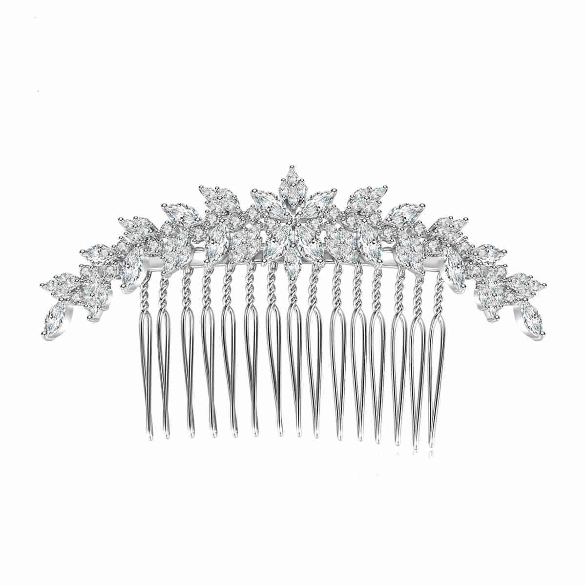 Muriel Wedding Hair Comb Cubic Zirconia Crystal