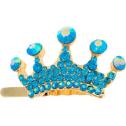 Princess Crown Magnetic Hair Clip use Rhinestone Crystal gold base, Magnetic Clip - MOGHANT