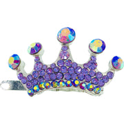 Princess Crown Magnetic Hair Clip use Rhinestone Crystal silver base, Magnetic Clip - MOGHANT